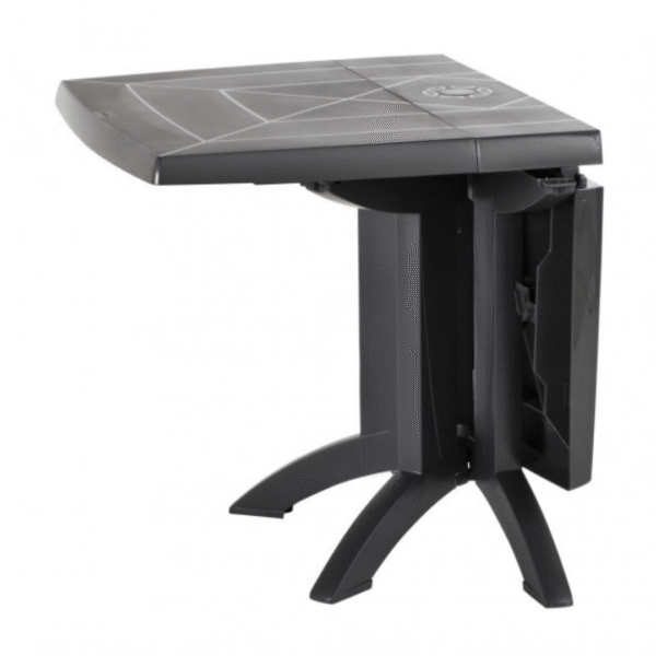 antraciet - tuintafel - opklapbaar - grosfillex - duurzaam - kunsstof - Vega