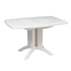 Wit - tuintafel - opklapbaar - grosfillex - duurzaam - kunsstof - Vega